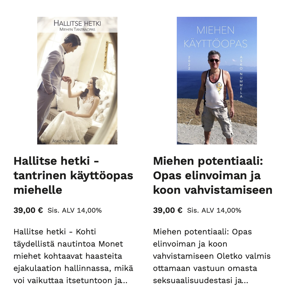 Tantraoppaita miehen seksuaalisen voiman palauttamiseen